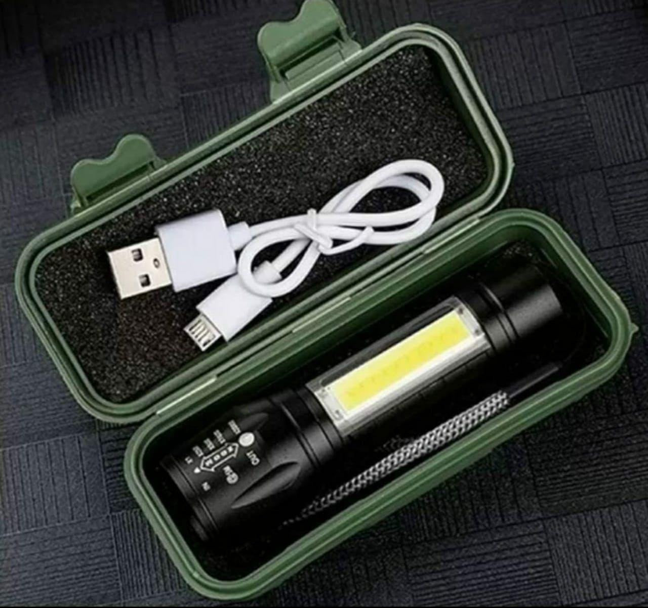 Rechargeable High-Quality LED Flashlight Torch